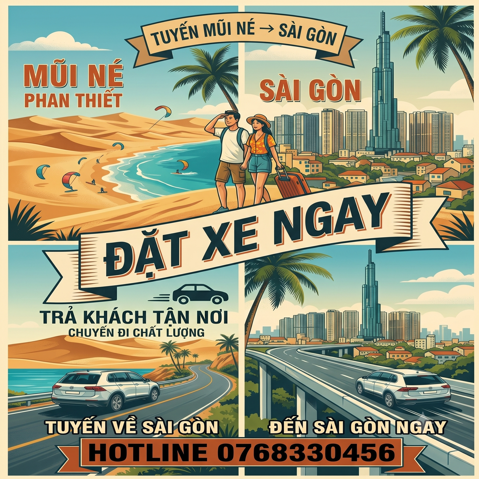Trang Chủ Alternative view of Thuê Xe Sài Gòn Đi Mũi Né – Trốn Phố Về Biển
